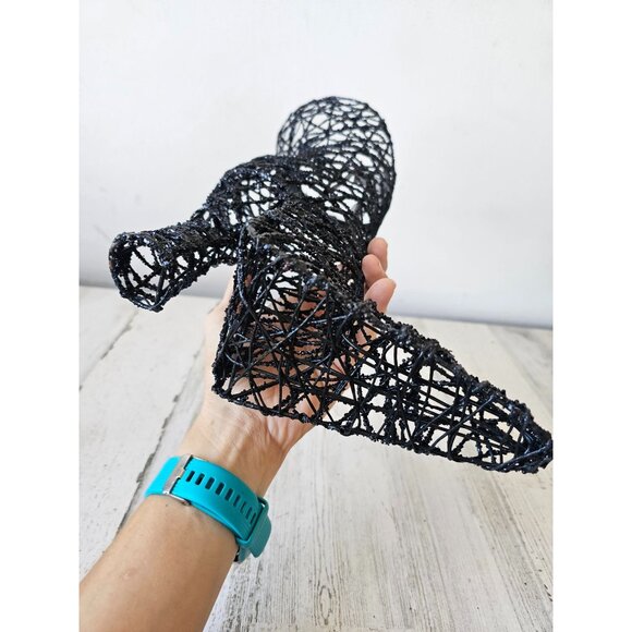 Glitter sparkle witch boot large decor life-size Halloween decor centerpiece uni - Picture 11 of 11